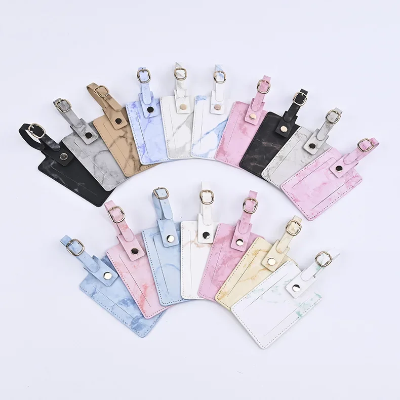 Women Men Passport Cover Pu Leather Marble Style Travel ID Credit Card Passport Holder Ticket Protective Packet Bag Wallet Pouch
