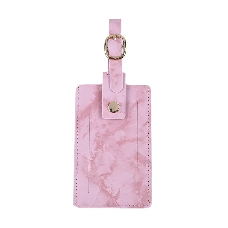 Women Men Passport Cover Pu Leather Marble Style Travel ID Credit Card Passport Holder Ticket Protective Packet Bag Wallet Pouch