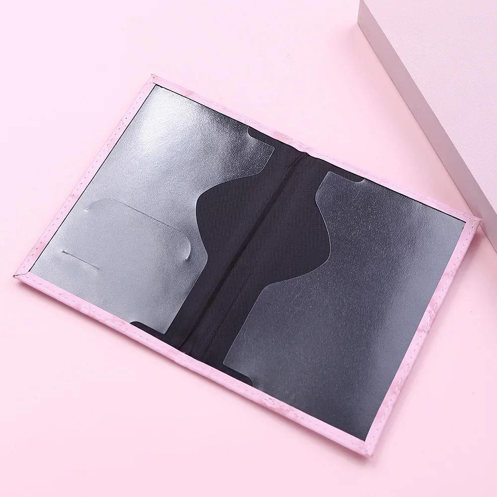 Women Men Passport Cover Pu Leather Marble Style Travel ID Credit Card Passport Holder Ticket Protective Packet Bag Wallet Pouch