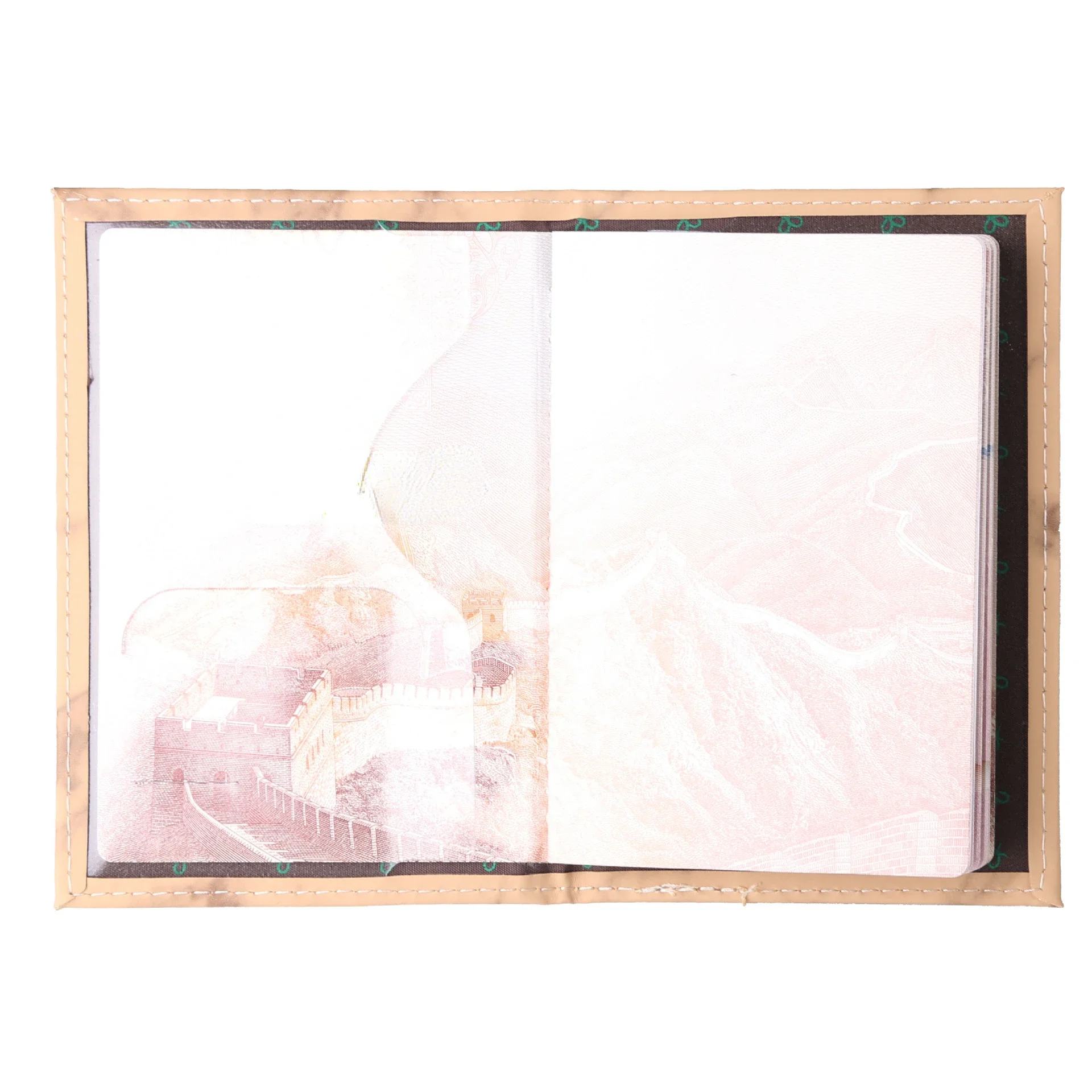 Women Men Passport Cover Pu Leather Marble Style Travel ID Credit Card Passport Holder Ticket Protective Packet Bag Wallet Pouch