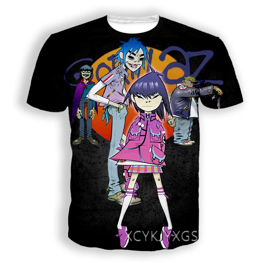 Rock Band Gorillaz 3d Printed T-shirt Men Women Fashion T-shirt Kids Hip Hop Tops Tees Punk Tshirt Graphic T Shirt Mens Clothing