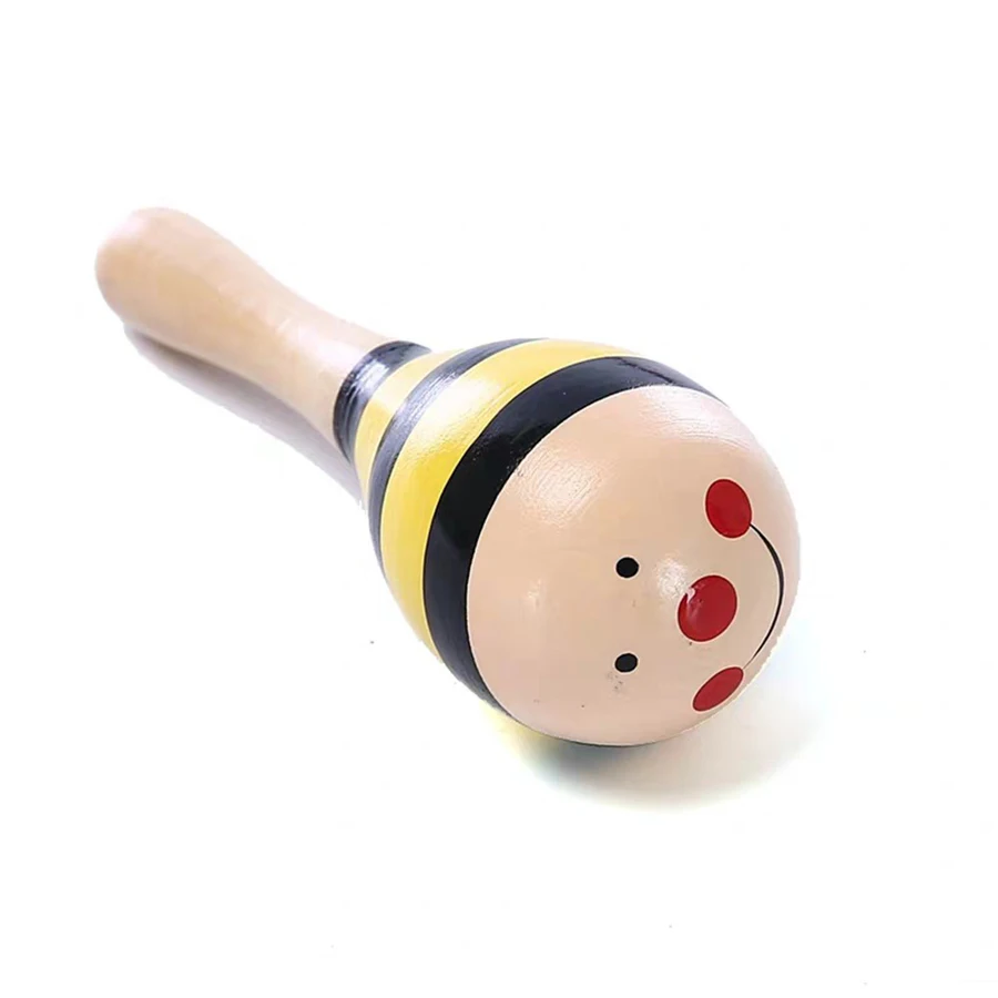 1pcs Wooden 2 Sizes Available Sand Hammer Children Early Educational Toys Musical Instrument Toys style ship random