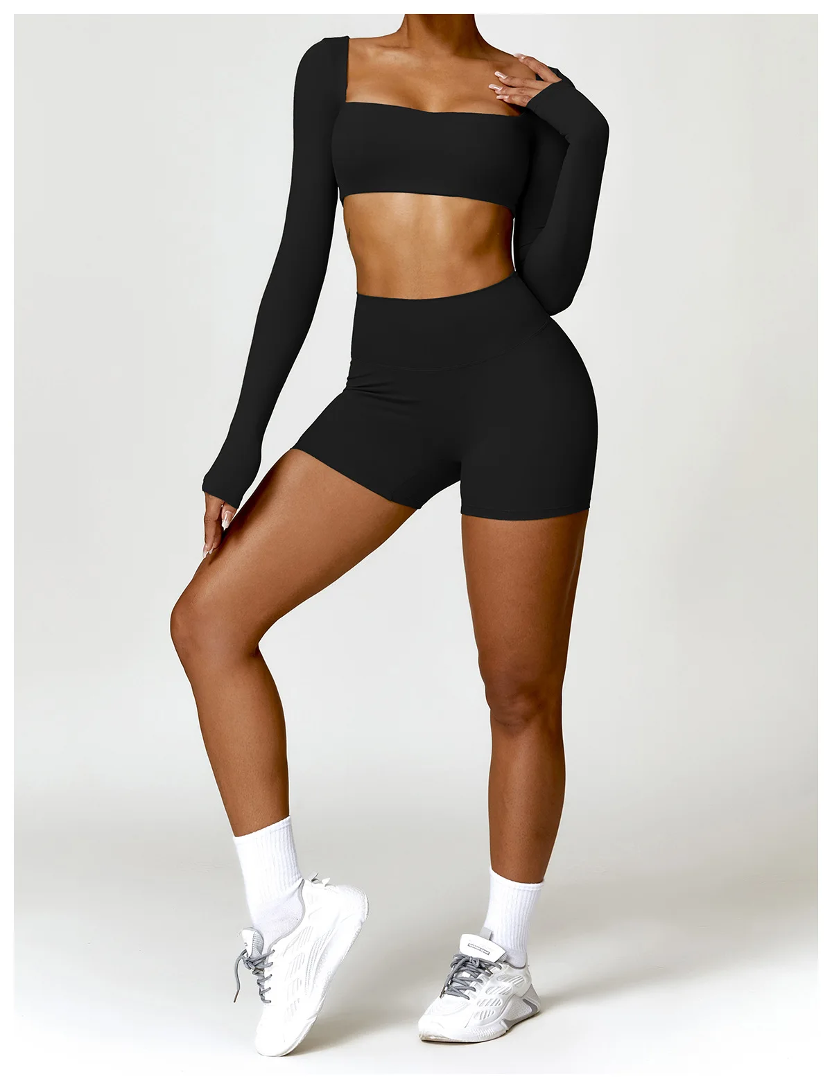 Summer Solid Color Women Fitness Quick-Dry Sport Short Women Cycling Soft Training Shorts Jog High Waist Yoga Short Legging