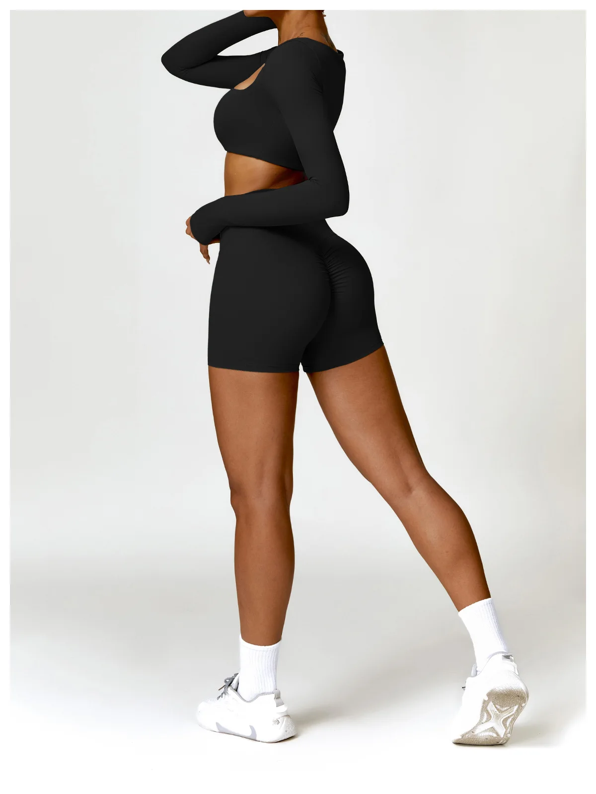Summer Solid Color Women Fitness Quick-Dry Sport Short Women Cycling Soft Training Shorts Jog High Waist Yoga Short Legging