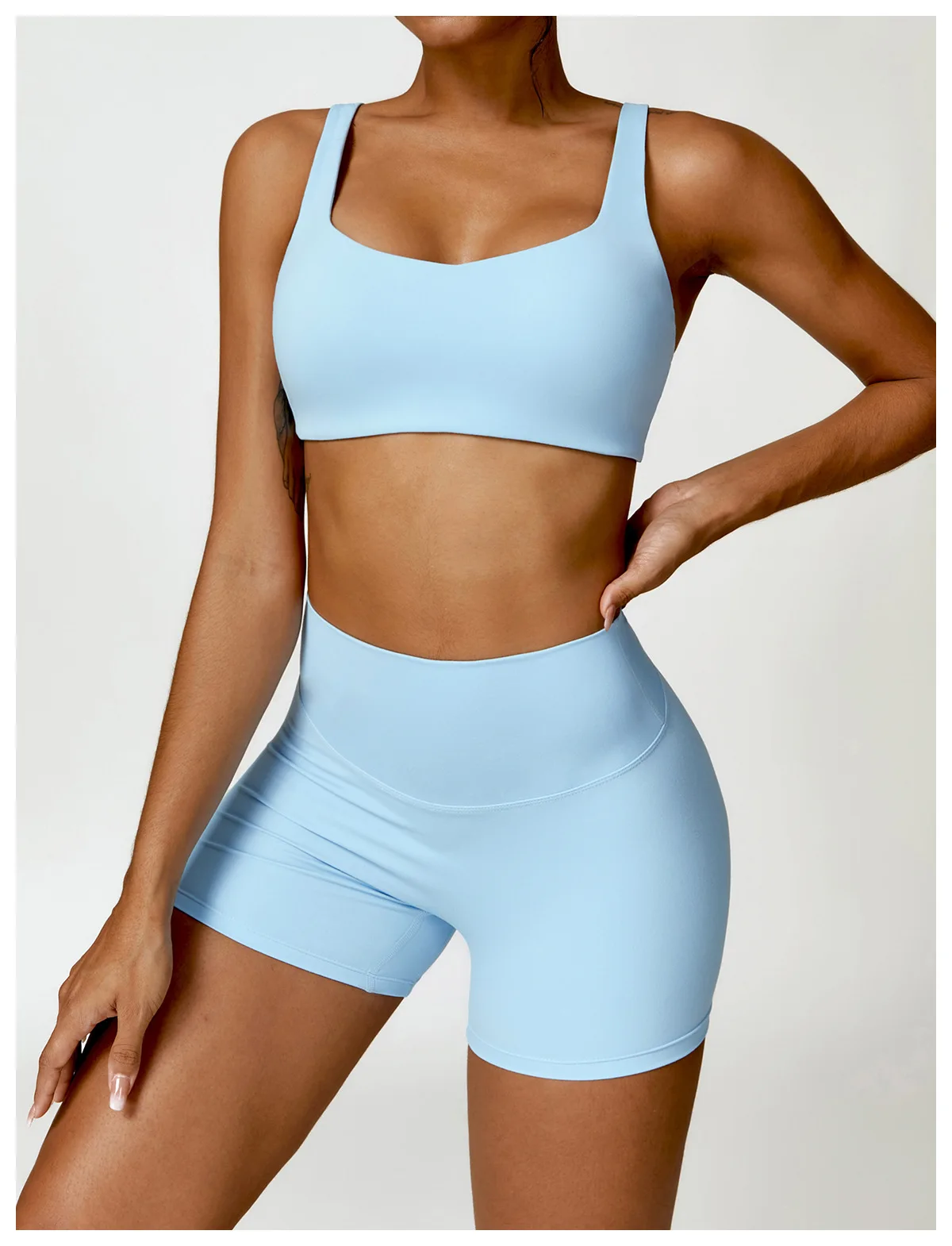 Summer Solid Color Women Fitness Quick-Dry Sport Short Women Cycling Soft Training Shorts Jog High Waist Yoga Short Legging