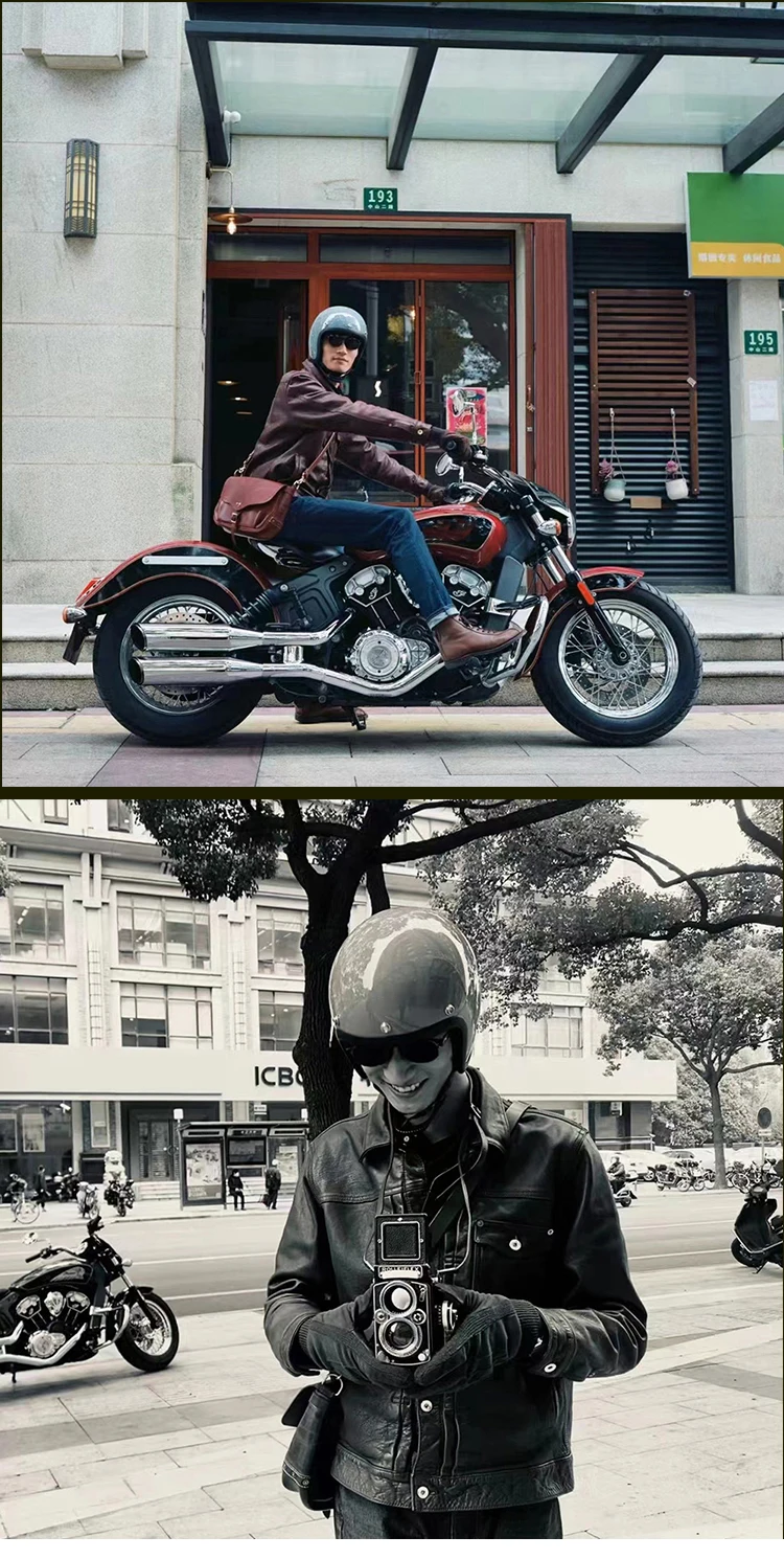 Vintage 500TX Open Face Motorcycle Helmet Retro Scooter Riding 3/4 Jet Casco Moto Capacete Japanese Korea Style BLD