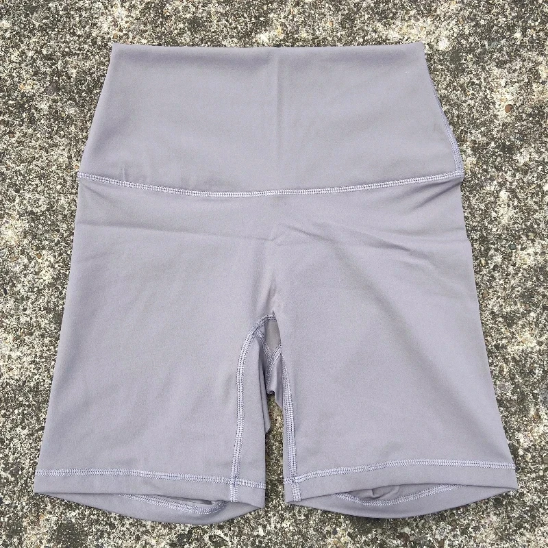 Solid Color Women Fitness Sports Short High Waist Yoga Short Leg Cycling Comprehensive Training Jog Squat Proof Internal Pocket
