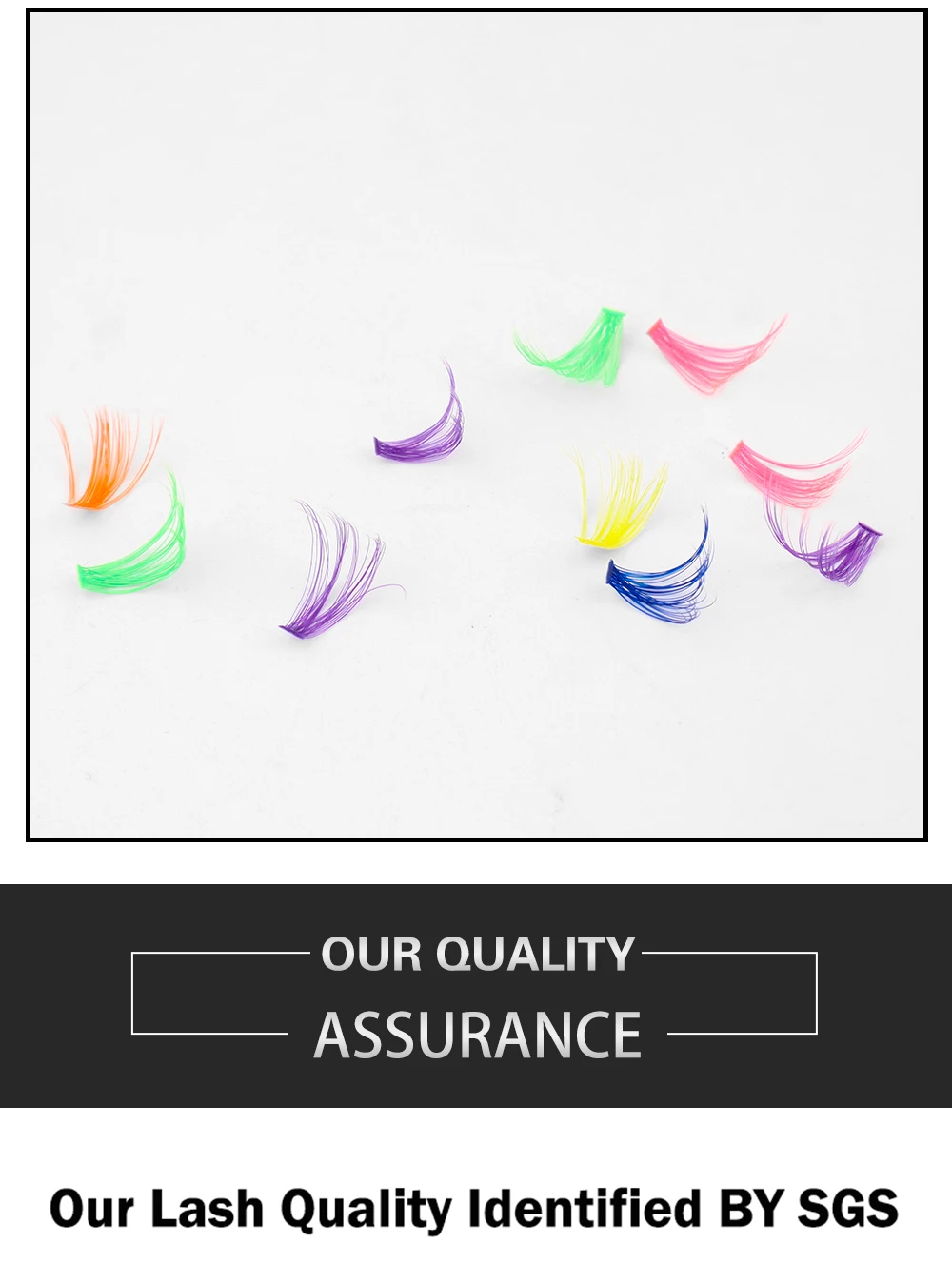 120pcs Colorful DIY Cluster Individual Lashes 6 Colors Mixed Super Fulffy 40D Cosplay Hand Woven Premium Synthetic Eyelashes