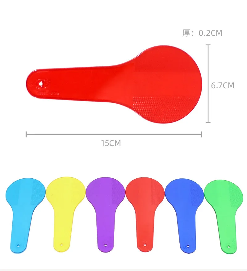 6 Pcs Children's Coloring Learning Board Translucent Film Montessori Early Education Color Painting Novelty Funny Puzzle Toys