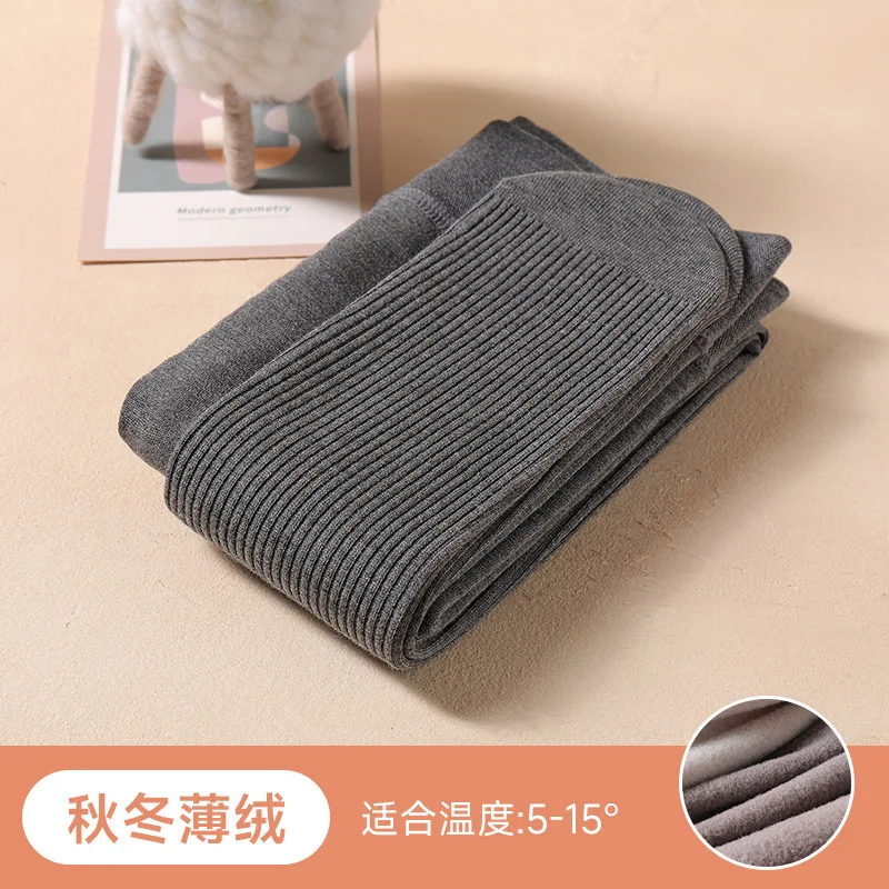 Winter Infant Girls Plus Velvet Pantyhose Children's Leggings Thickening Children's Babys Skinny Pants Winter Clothes