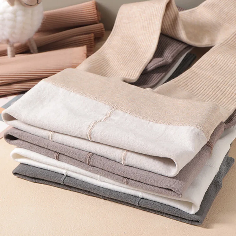 Winter Infant Girls Plus Velvet Pantyhose Children's Leggings Thickening Children's Babys Skinny Pants Winter Clothes