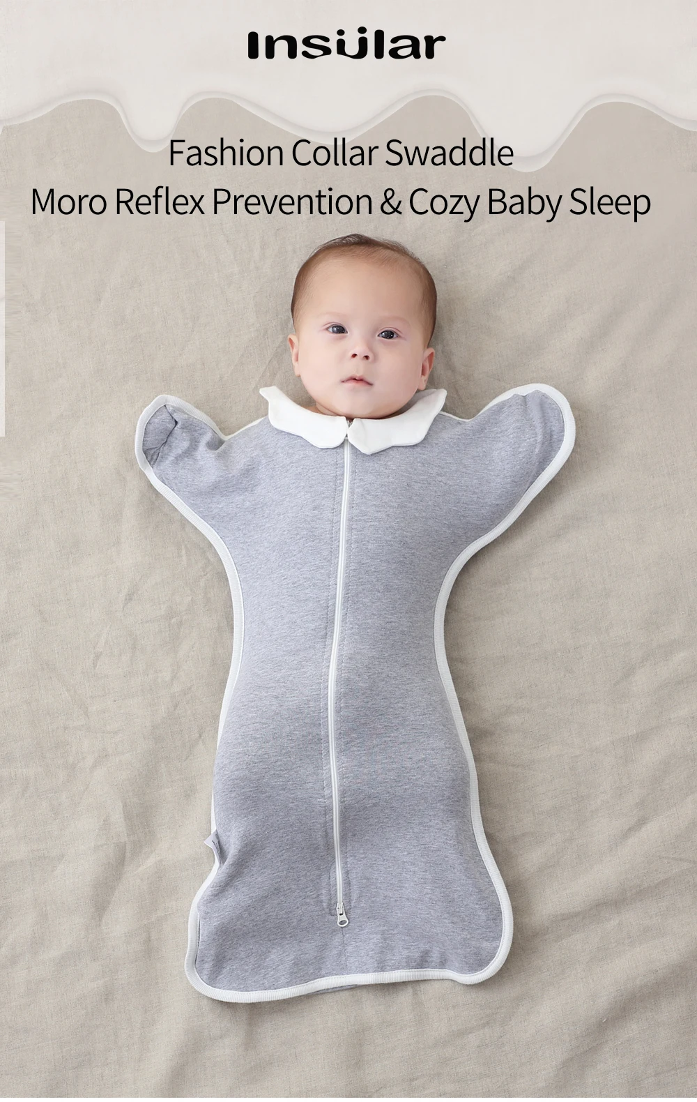 Newborn Baby Sleeping Bags Raised Hand Anti-shock Cotton Sleepsacks Baby Swaddling Blanket New Born Baby Items Saco De Dormir