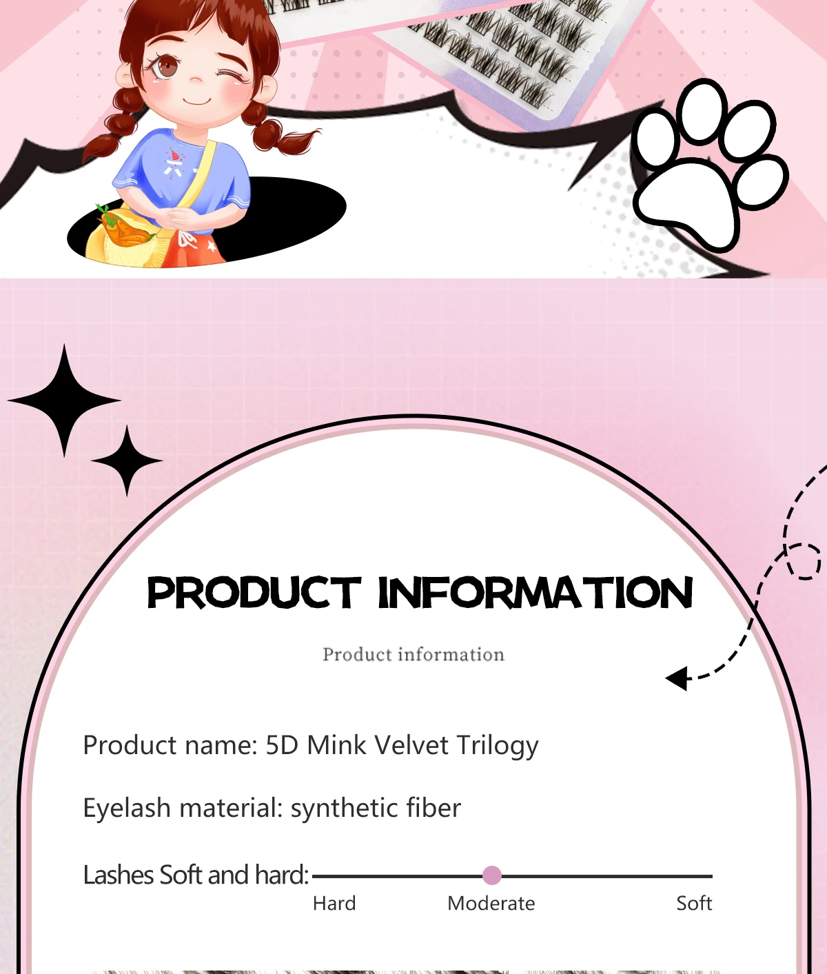 100 Clusters of DIY 5D Fluffy Eyelashes Makeup Eyelash Extension Natural Eyelash Bundle Personal Eyelash Grafting Tool
