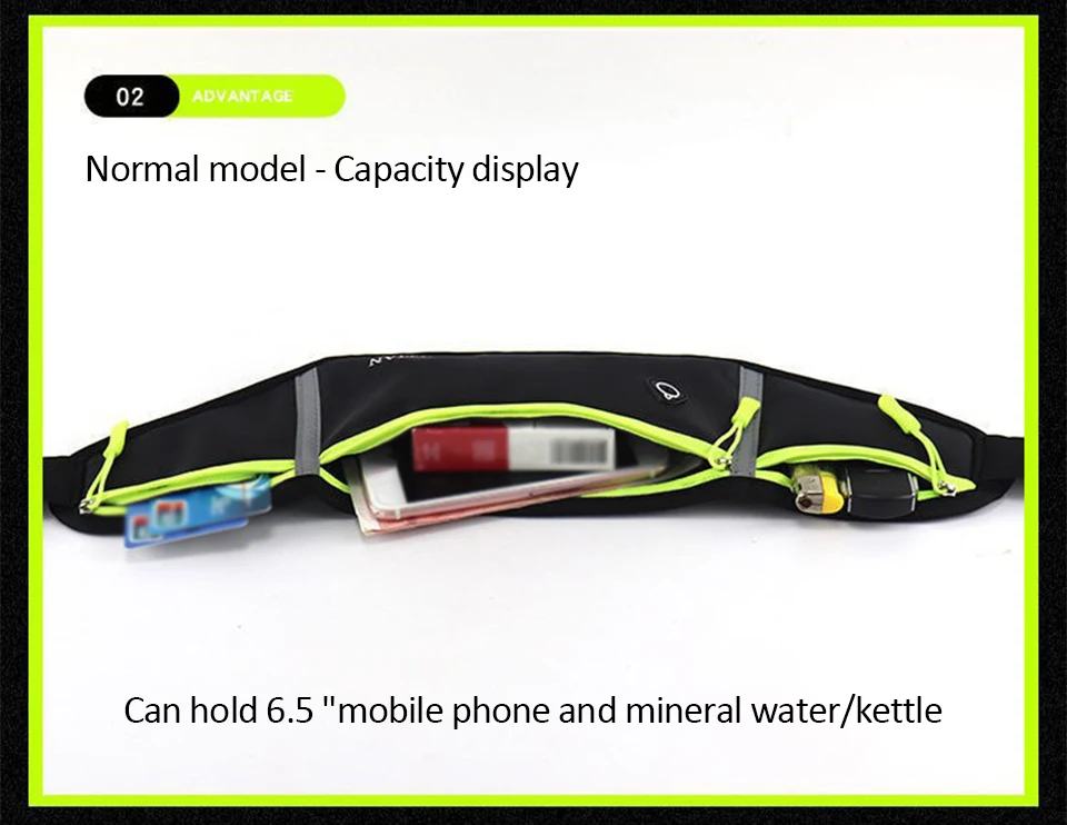 Running Waist Bag Men Women Sports Belt Pouch Sports Fanny Pack Mobile Phone Bag Gym Running Cell Phone Jogging Run Cycling Bag