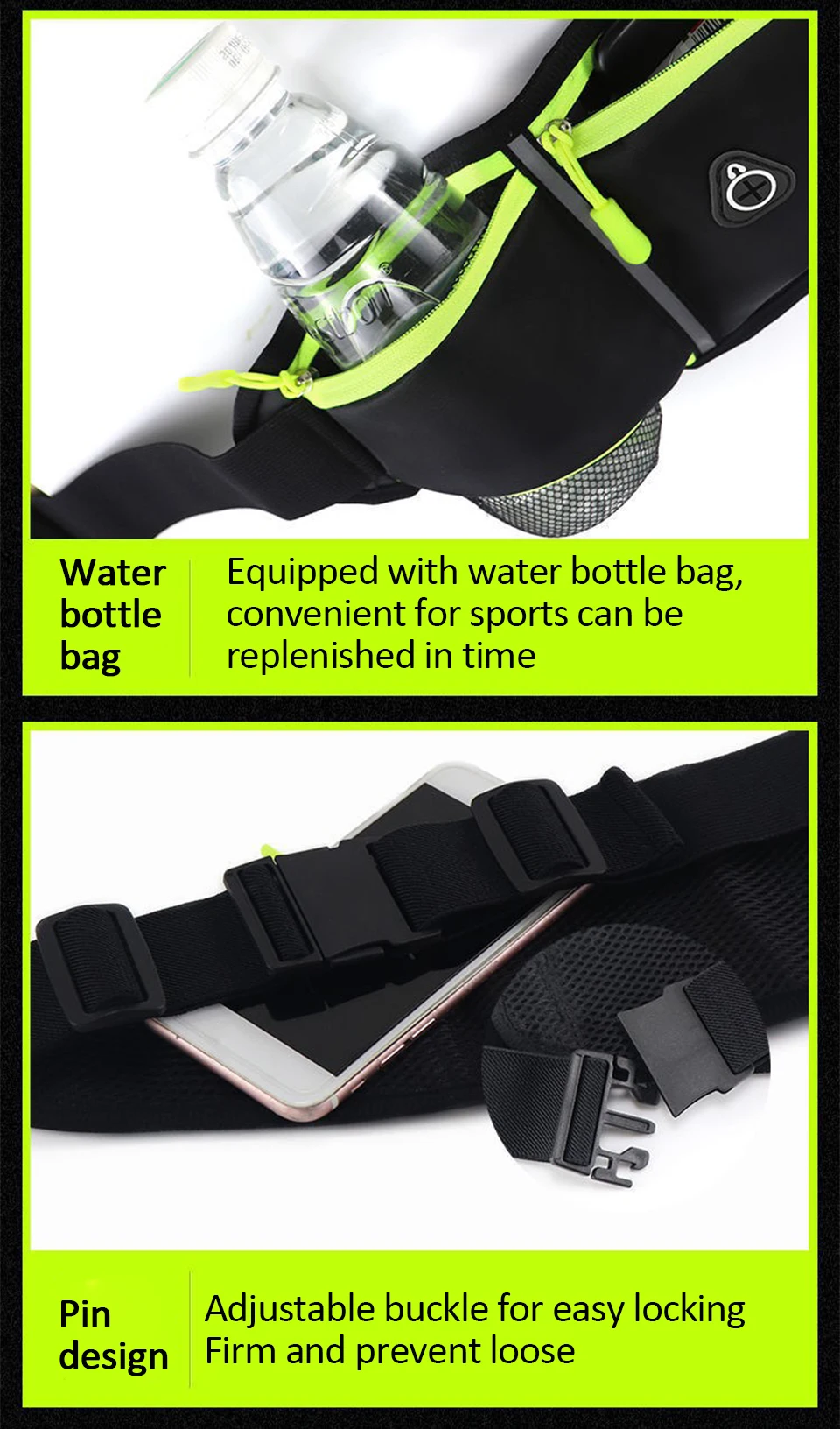 Running Waist Bag Men Women Sports Belt Pouch Sports Fanny Pack Mobile Phone Bag Gym Running Cell Phone Jogging Run Cycling Bag