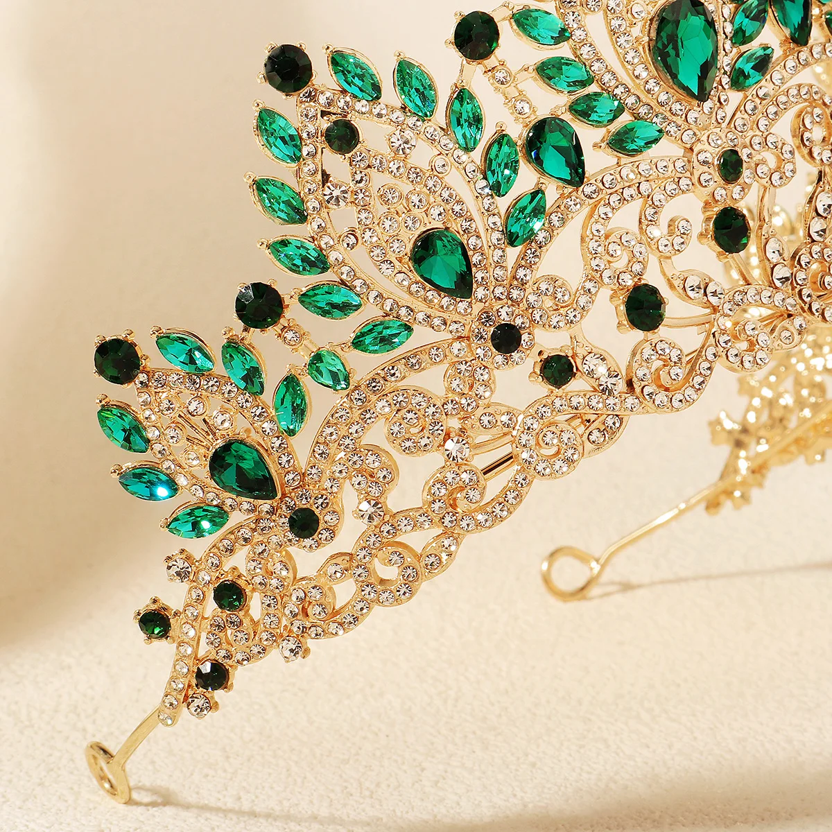 Luxury Diamond Crystal Heavy Crown Bridal Wedding Rhinestone Tiara Classic Bride Headpieces Hair Accessories Jewelry