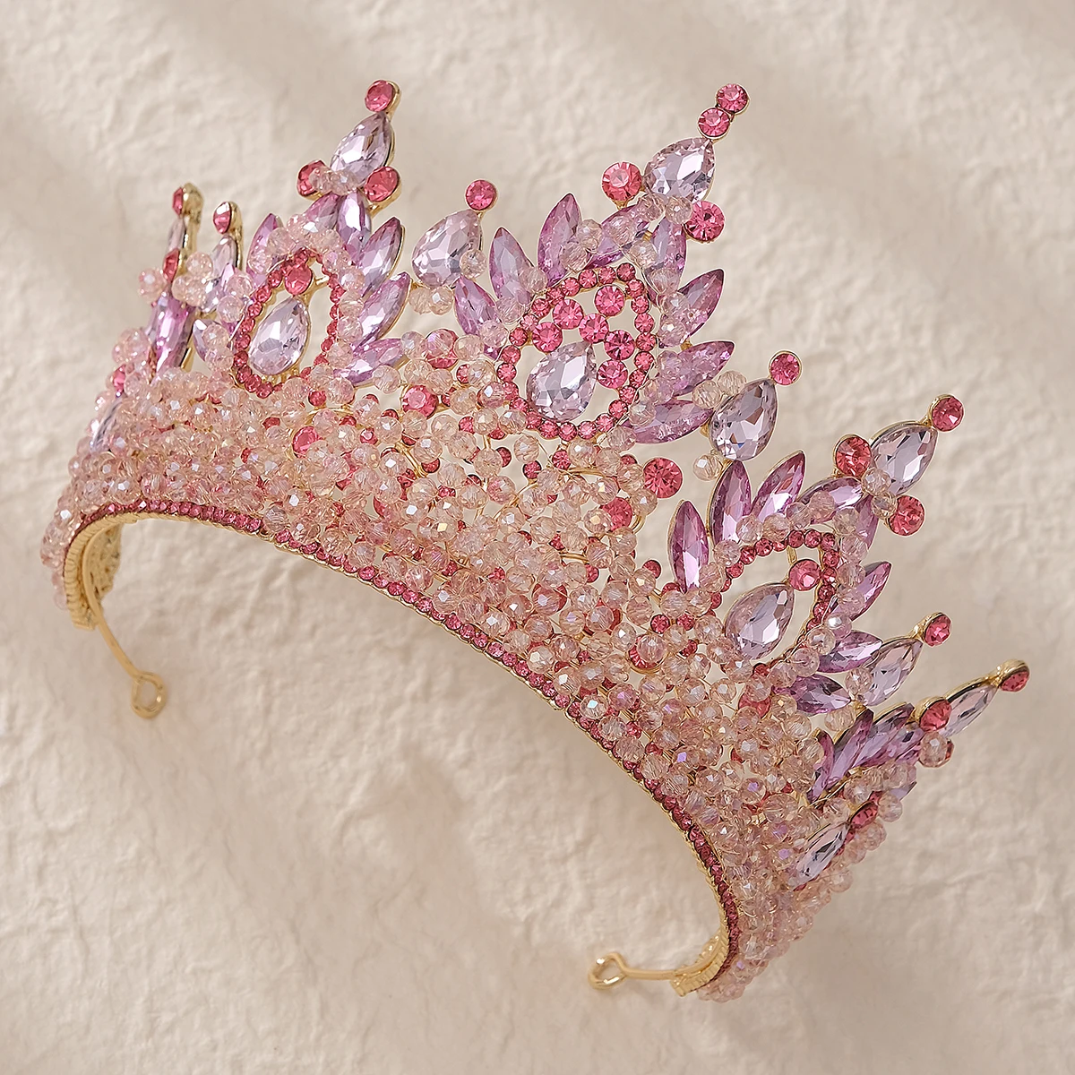 Luxury Diamond Crystal Heavy Crown Bridal Wedding Rhinestone Tiara Classic Bride Headpieces Hair Accessories Jewelry