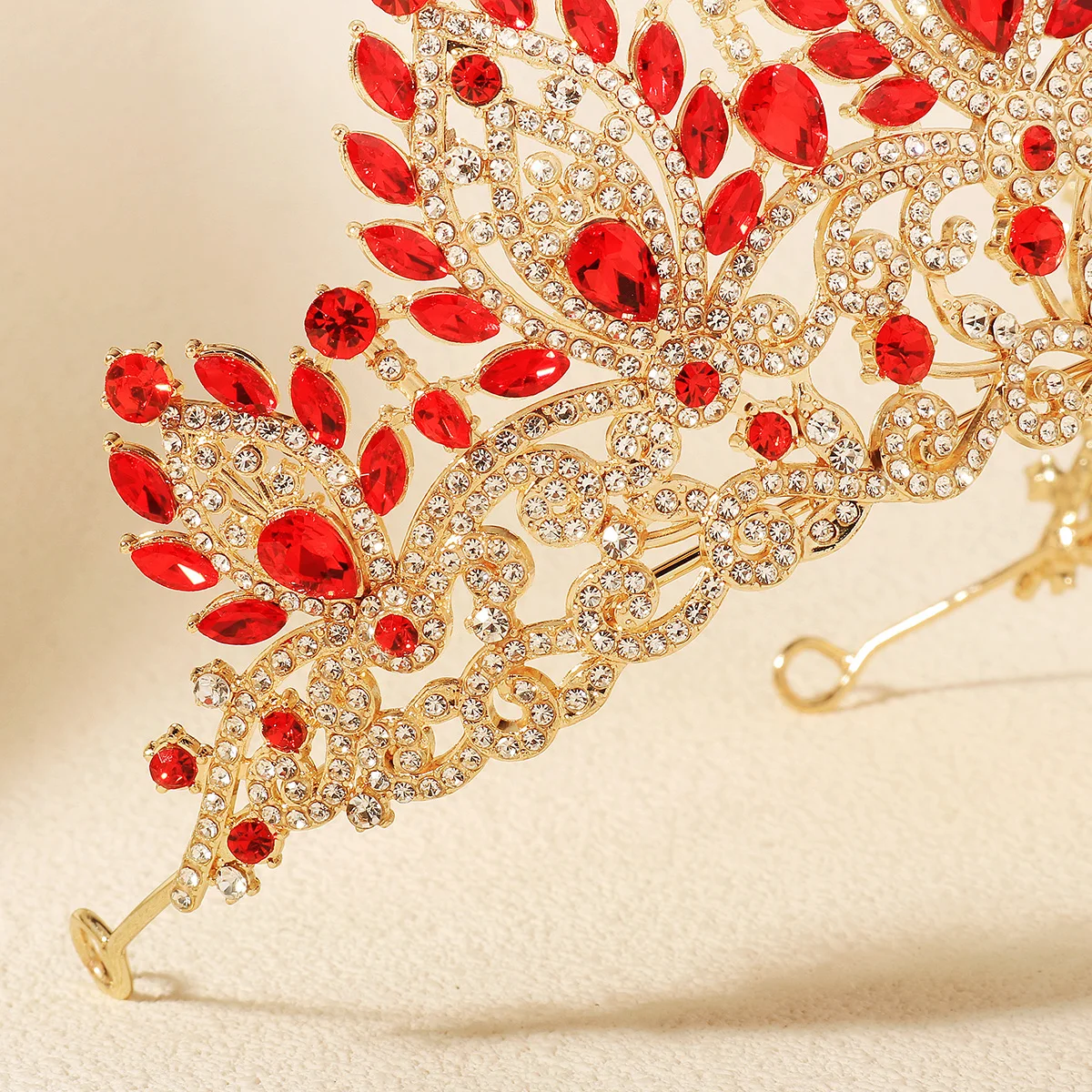 Luxury Diamond Crystal Heavy Crown Bridal Wedding Rhinestone Tiara Classic Bride Headpieces Hair Accessories Jewelry