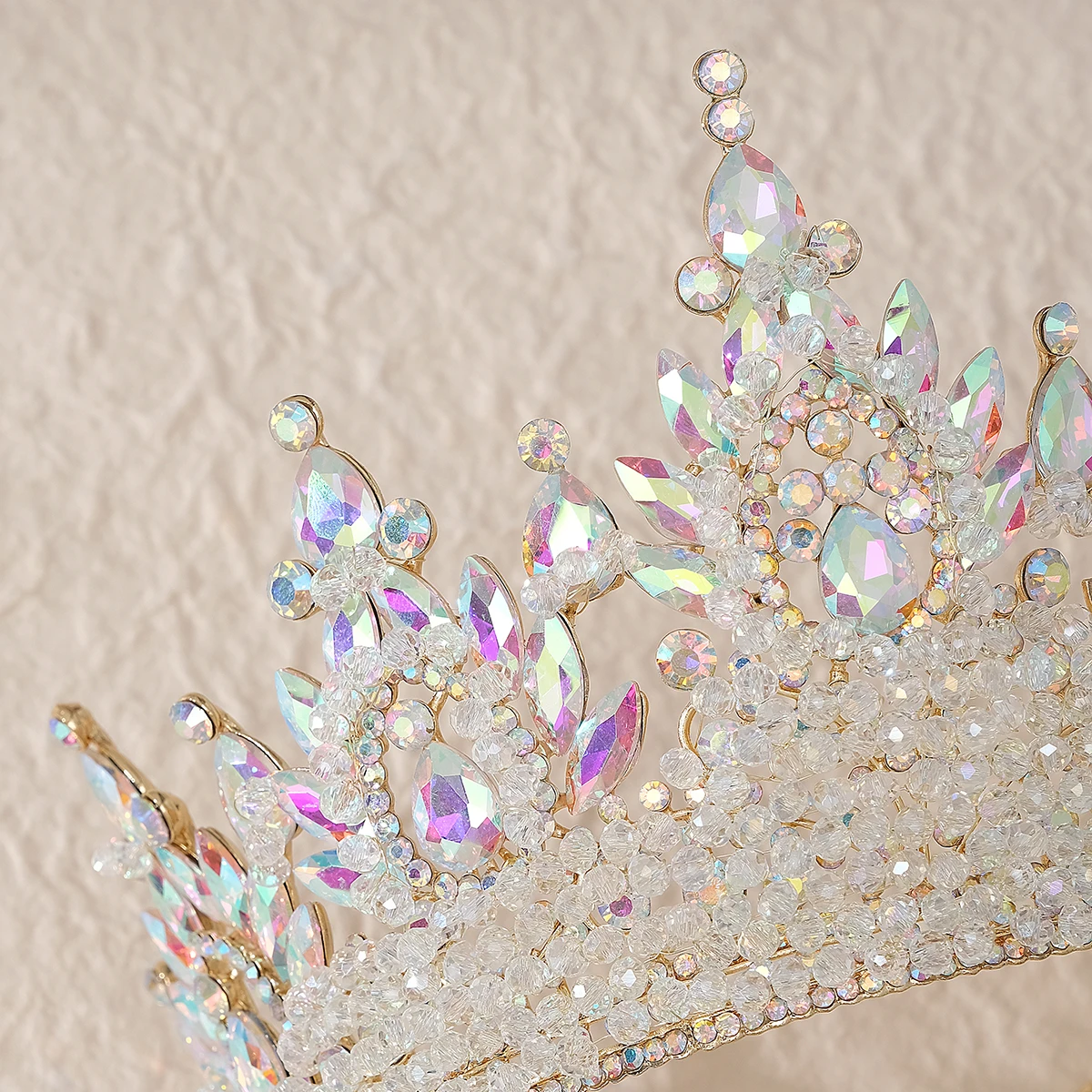 Luxury Diamond Crystal Heavy Crown Bridal Wedding Rhinestone Tiara Classic Bride Headpieces Hair Accessories Jewelry