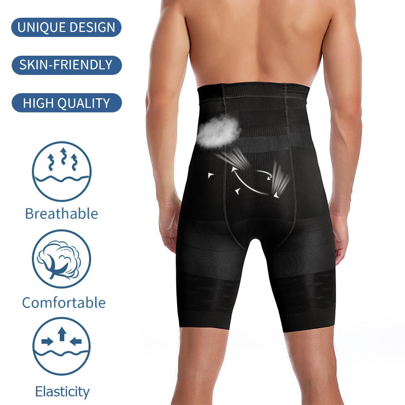 Men Tummy Control Shorts Slimming Shapewear Abdomen Belly Flat Body Shaper Leg Underwear High Waist Compression Briefs Boxer NEW