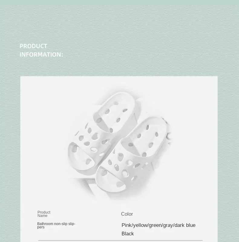 Bathroom Slippers Women Leaking Sandals Cheese Slides Summer Eva Shoes For Men Soft Anti-Slip Flip Flops Couples Indoor Slipper