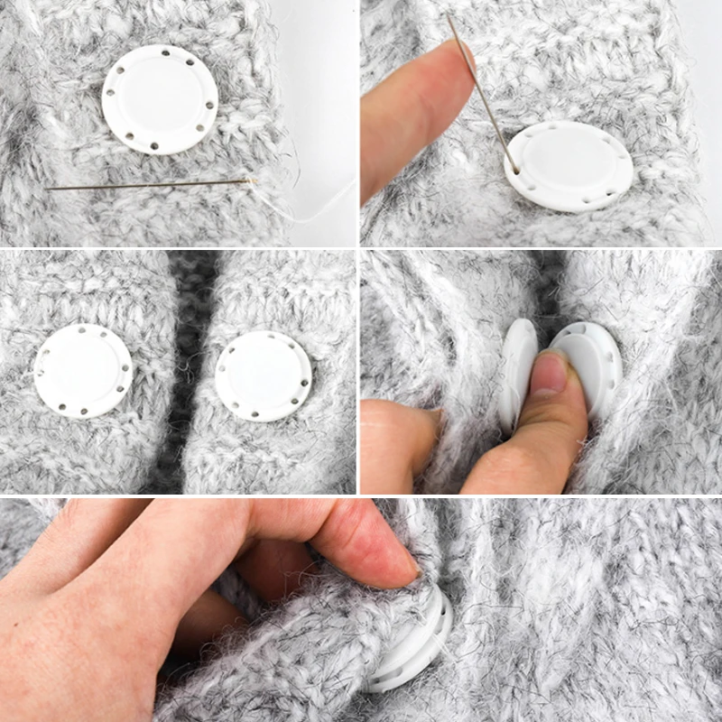 A pair Invisible Magnet Button for Sewing Supplies Jacket Cardigan Concealed Buckle Handwork Clothing Decoration Buttons