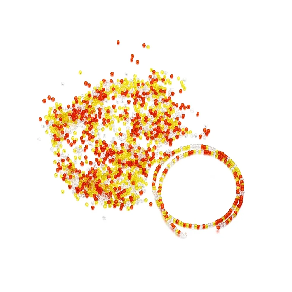 1000/1800Pcs 2mm Charm Czech Transparent Glass Seed Beads DIY Bracelet Necklace Beads for Jewelry Making Findings Accessories