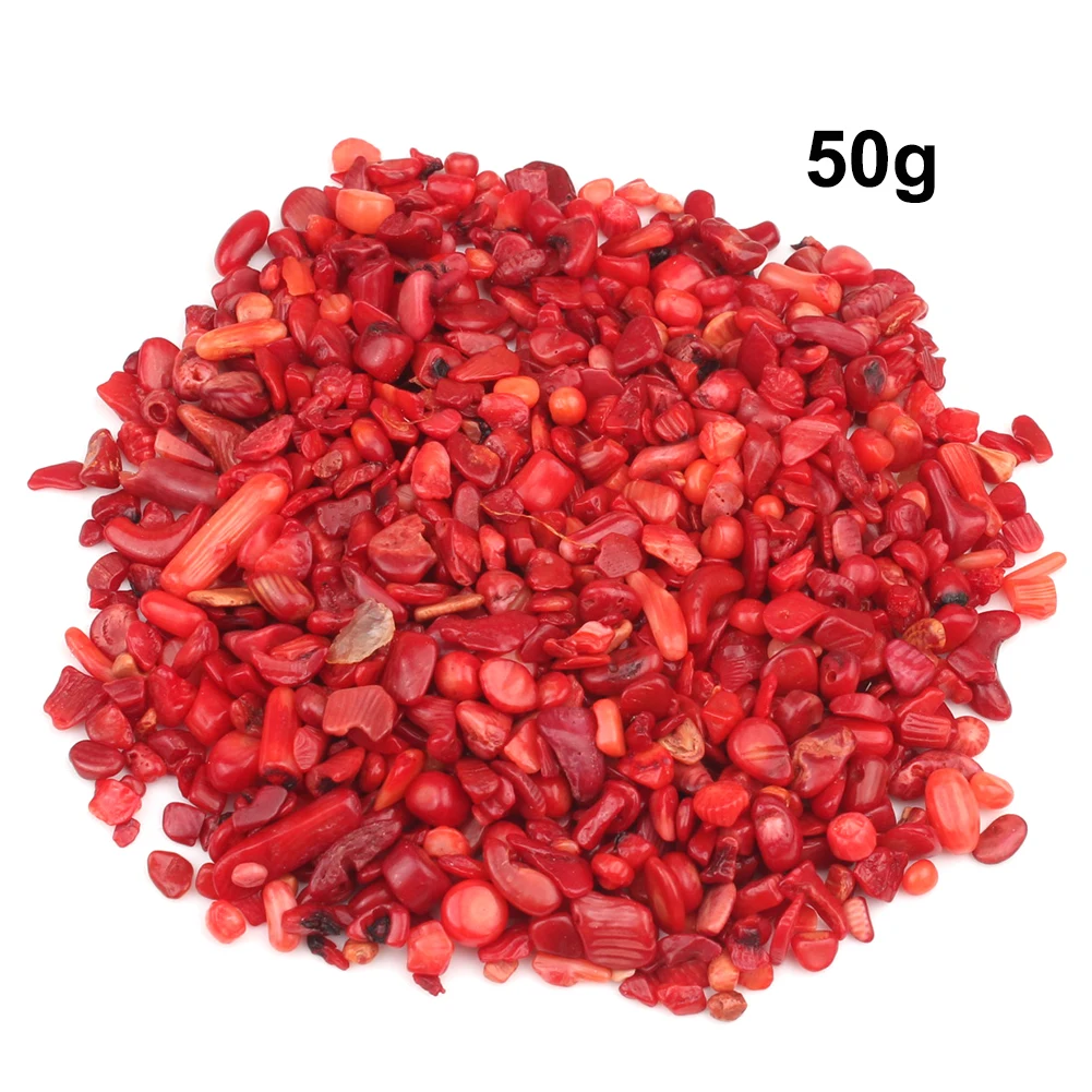 Natural Red Coral Bead Irregular Chip Drum Drop Rice Round Loose Stone Beads for Jewelry Making DIY Handmade Craft Bracelet 15''