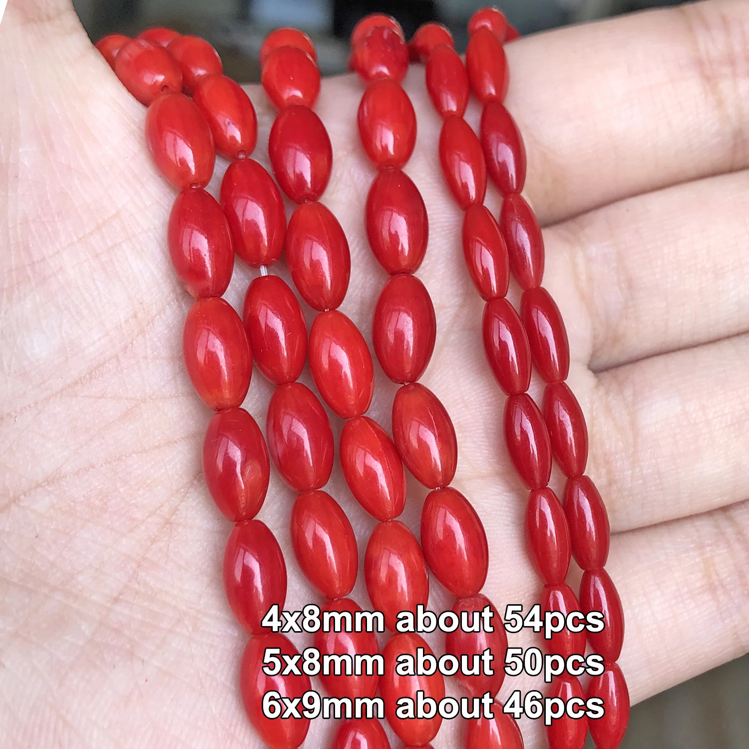 Natural Red Coral Bead Irregular Chip Drum Drop Rice Round Loose Stone Beads for Jewelry Making DIY Handmade Craft Bracelet 15''