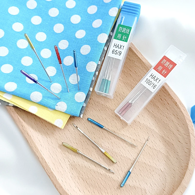 15/6/5Pcs Anti-Jumping Sewing Machine Needle Stretch Fabric Stitch Needles for Singer Brother Janome Home Sewing Machine Tools