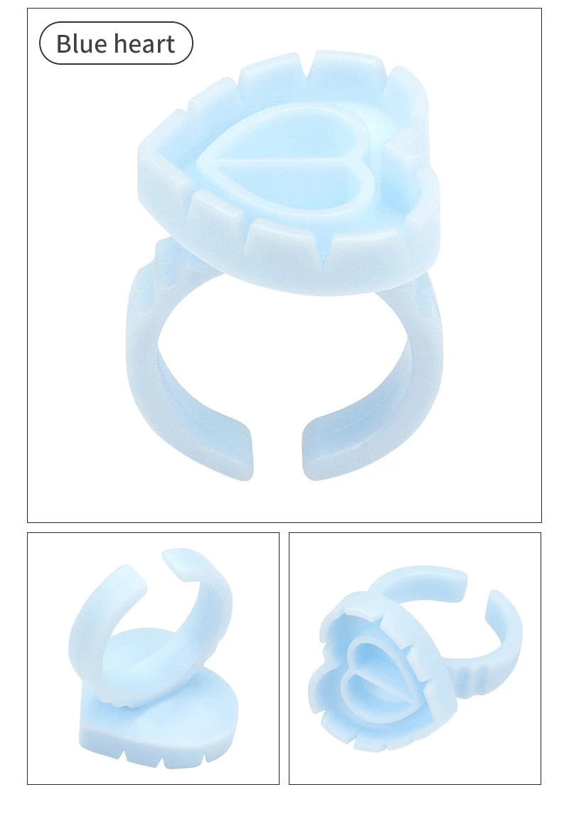 50/100Pcs Wholesale Disposable Eyelash Glue Fan Cup Rings Holder Container Tattoo Pigment Eyelash Extension Tools Lash Supplies