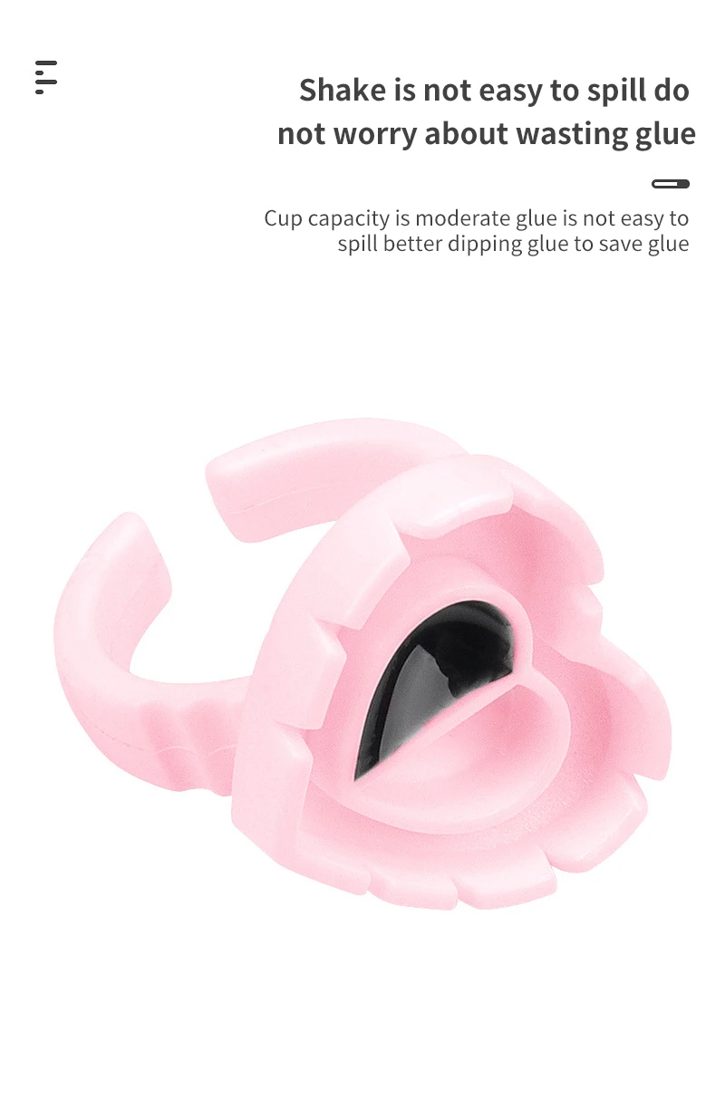 50/100Pcs Wholesale Disposable Eyelash Glue Fan Cup Rings Holder Container Tattoo Pigment Eyelash Extension Tools Lash Supplies