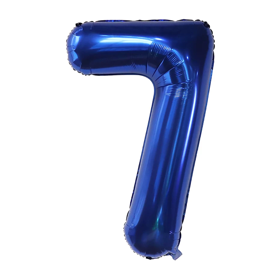 40Inch Dark Blue Number Foil Balloon 0-9 Digital Globos Children Birthday Party Decoration Baby Shower Toy Kids Graduation Gifts
