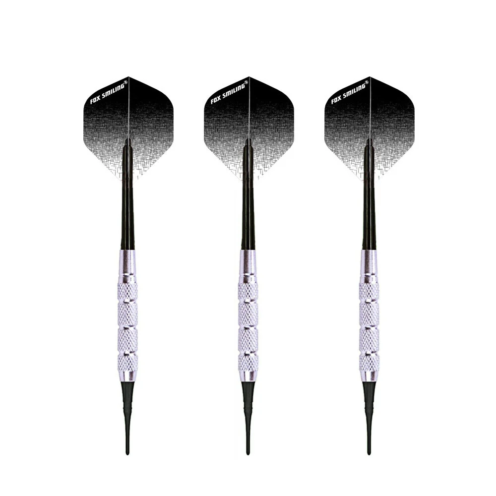 12PCS Dart 18g Electronic Soft Tip Darts With 9PCS Flights,60PCS Rubber O Ring, 50PCS Soft Tips