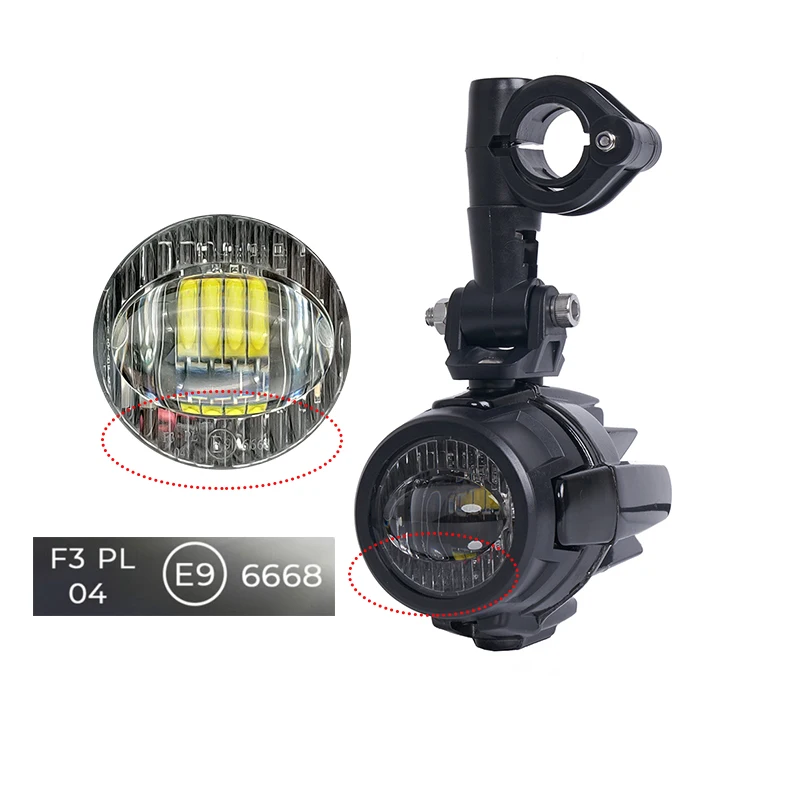 Universal Auxiliary Light Assemblie For R1200GS F800GS F700GS F650 K1600 40W 6000K Motorcycle Fog Light Auxiliary Lights