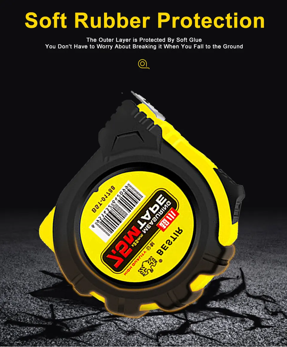 BESTIR Measuring Tape Measure 3M 5M 7.5M Metric Tape Ruler Centimeter 10Ft 16Ft 25Ft Measuring Tool Ruler Metric And Feet
