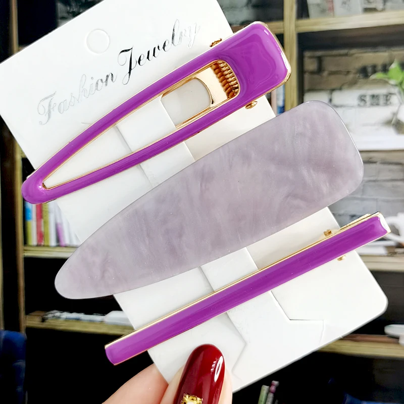2/3pcs Hair Clip Set Acetate Hairpin Women Hair Accessories Jewelry Korean Femme Barrettes Hairgrip For Woman Girls Headwear