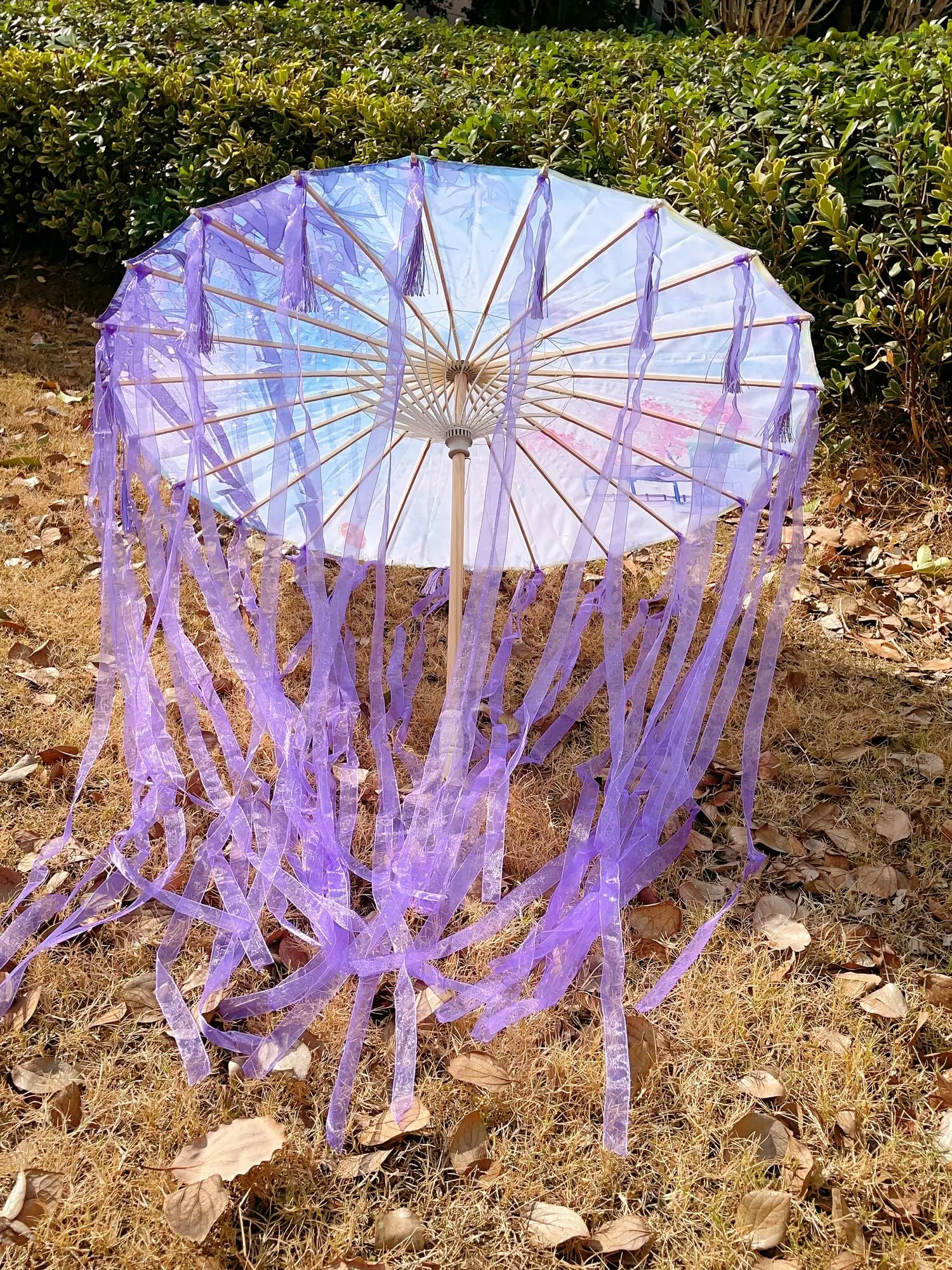 Chinese Dance Performance Lace Umbrella Classical Hanfu Oil Paper Umbrella Fairy Ancient Parasol Paraguas Inverso El Principito