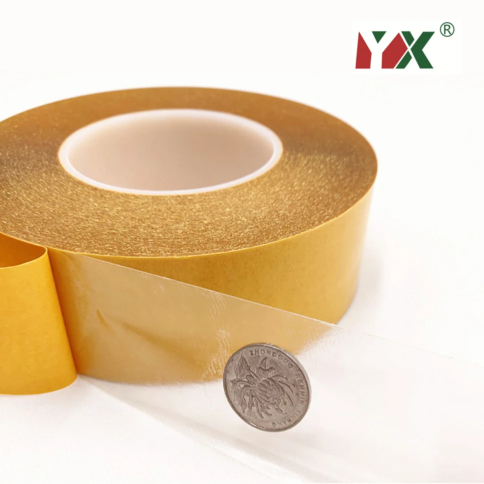 50M High Temperature Resistance PET Double Sided Tape No Trace Transparent Heat Resistant Strong Double-Sided Adhesive Tape 1PCS