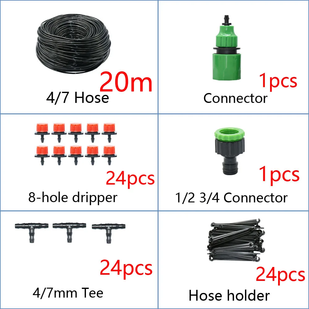 2L 4L 8L Dripper Irrigation 2/4-way Arrow Dropper Connector Cross Water Splitter Emitter Drip Arrow Micro Drip Irrigation System