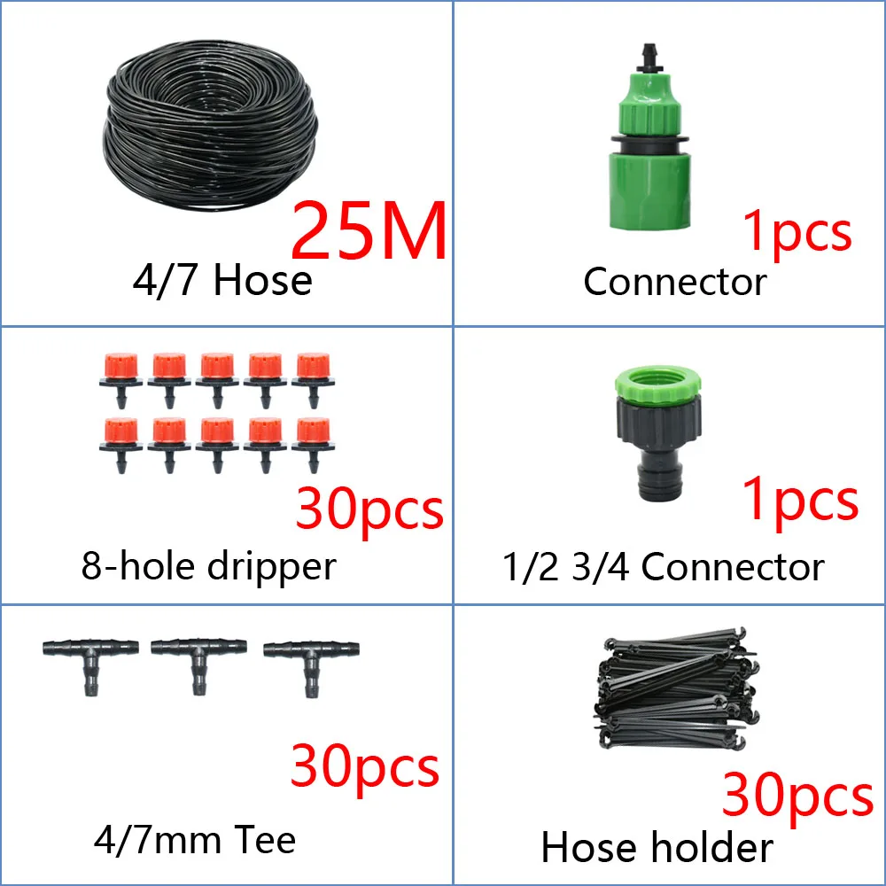 2L 4L 8L Dripper Irrigation 2/4-way Arrow Dropper Connector Cross Water Splitter Emitter Drip Arrow Micro Drip Irrigation System