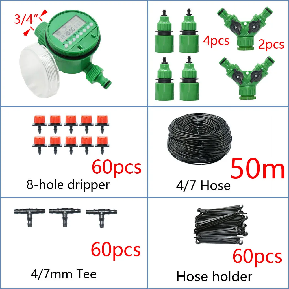 2L 4L 8L Dripper Irrigation 2/4-way Arrow Dropper Connector Cross Water Splitter Emitter Drip Arrow Micro Drip Irrigation System