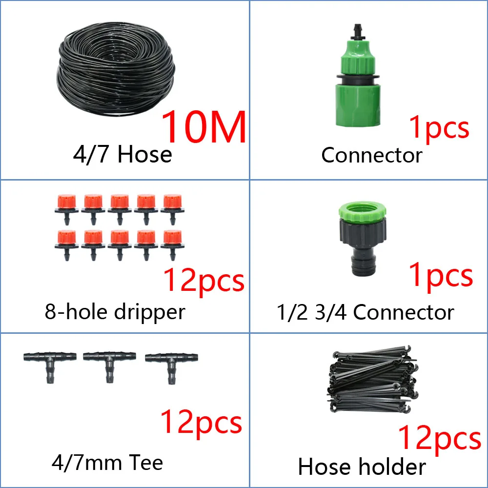 2L 4L 8L Dripper Irrigation 2/4-way Arrow Dropper Connector Cross Water Splitter Emitter Drip Arrow Micro Drip Irrigation System