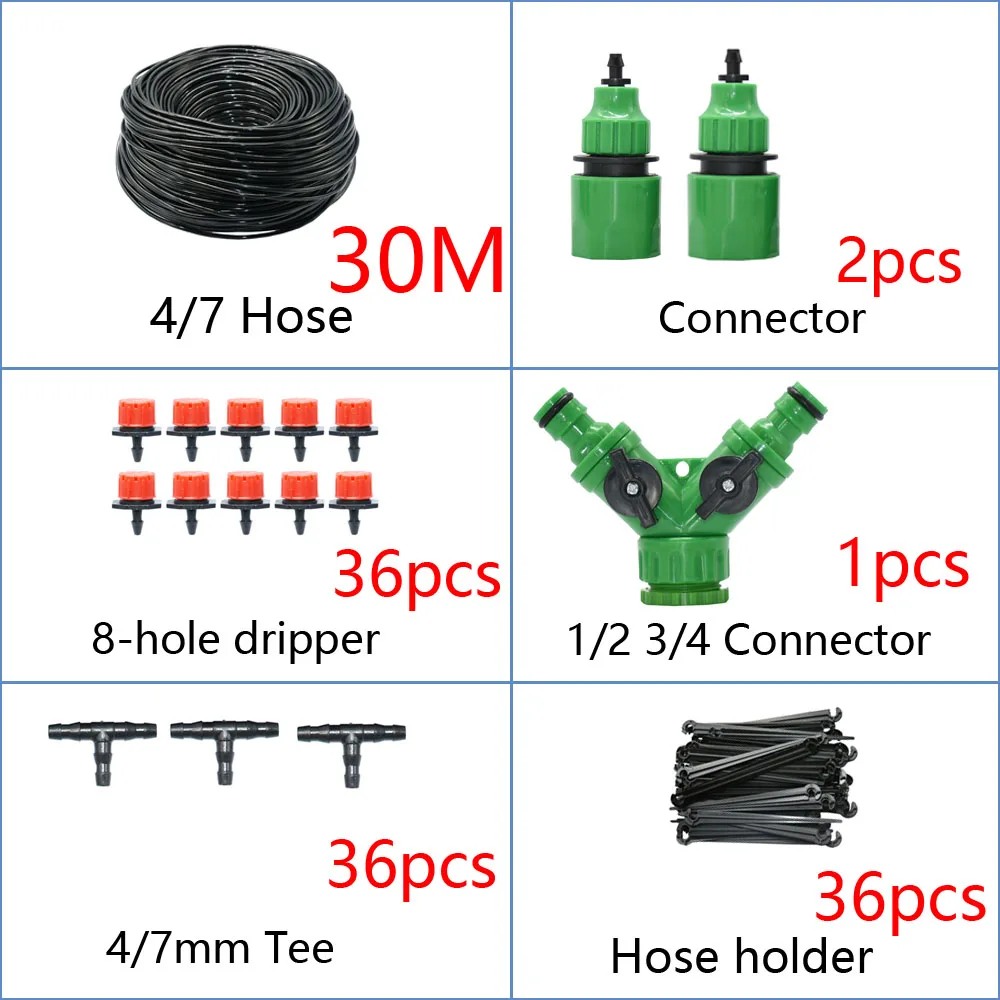 2L 4L 8L Dripper Irrigation 2/4-way Arrow Dropper Connector Cross Water Splitter Emitter Drip Arrow Micro Drip Irrigation System