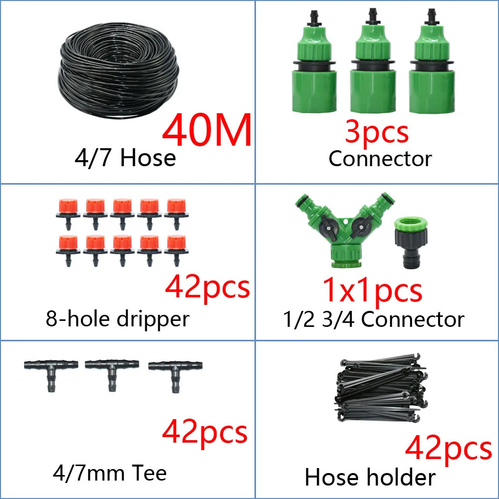 2L 4L 8L Dripper Irrigation 2/4-way Arrow Dropper Connector Cross Water Splitter Emitter Drip Arrow Micro Drip Irrigation System