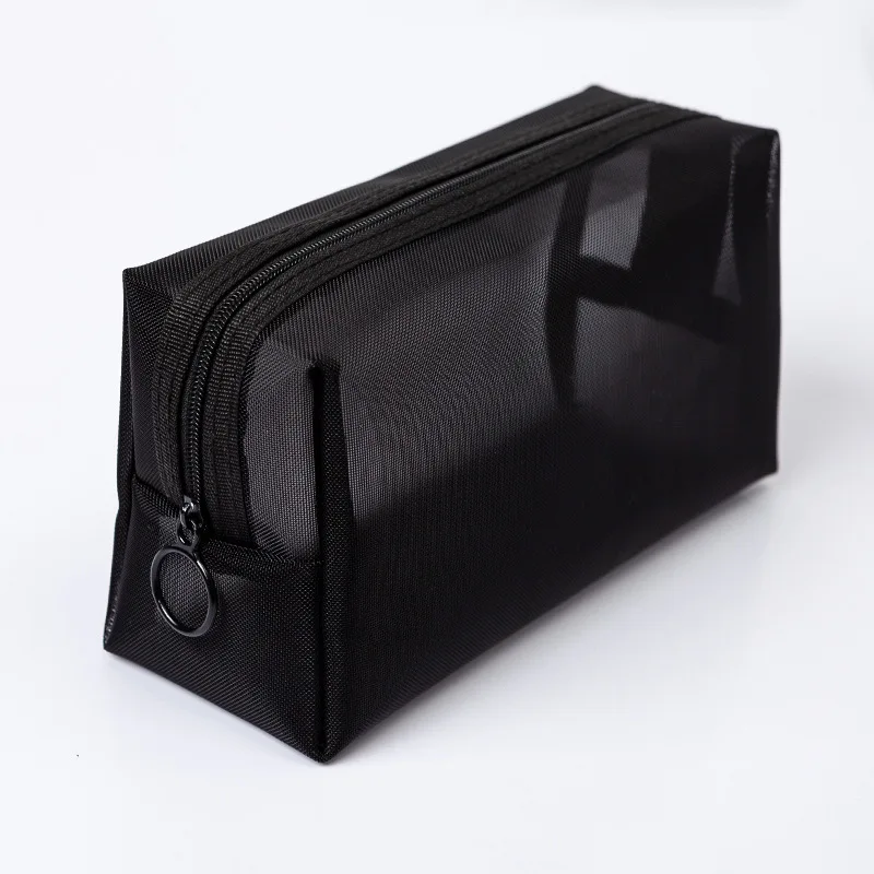 Women Mesh Cosmetic Bag Travel Storage Makeup Bag Organizer Female Make Up Pouch Portable Small Large Toiletry Beauty Case