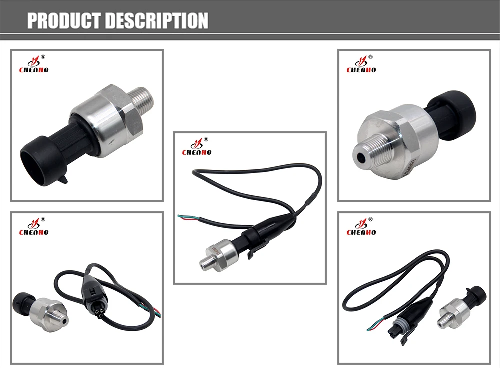 UNIVERSAL 5V 1/8 NPT PRESSURE TRANSDUCER SENDER 30/100/150/200/300/500/1000 PSI OIL FUEL AIR WATER W/ CONNECTOR