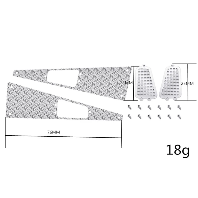 Metal OP Simulated Decorations Accessaries Diy for MN Model D90 D91 MN99 MN99S V1 V2 1/12 RC Car Window Mesh Upgrade Spare Parts
