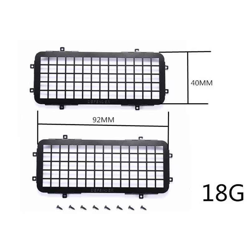 Metal OP Simulated Decorations Accessaries Diy for MN Model D90 D91 MN99 MN99S V1 V2 1/12 RC Car Window Mesh Upgrade Spare Parts