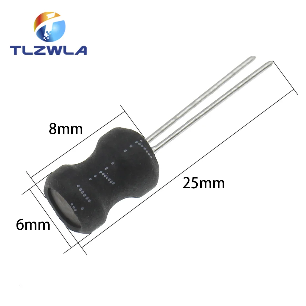 10PCS 0608 6*8mm I-shape Power Inductor Inductance Copper Coil 1MH 68uh 100uh 150UH 220 330 470 uH 2.2MH 3.3MH 4.7MH 10MH Hot